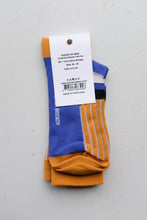 Load image into Gallery viewer, Henrik VIbskov - Umbrella Socks (36-40) - Curry blue stripes - back
