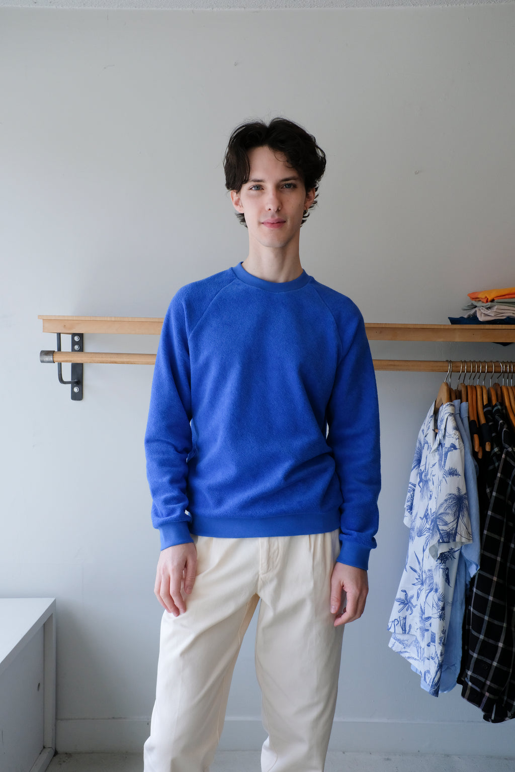 Aquae Sponge Sweatshirt - Cobalt Blue