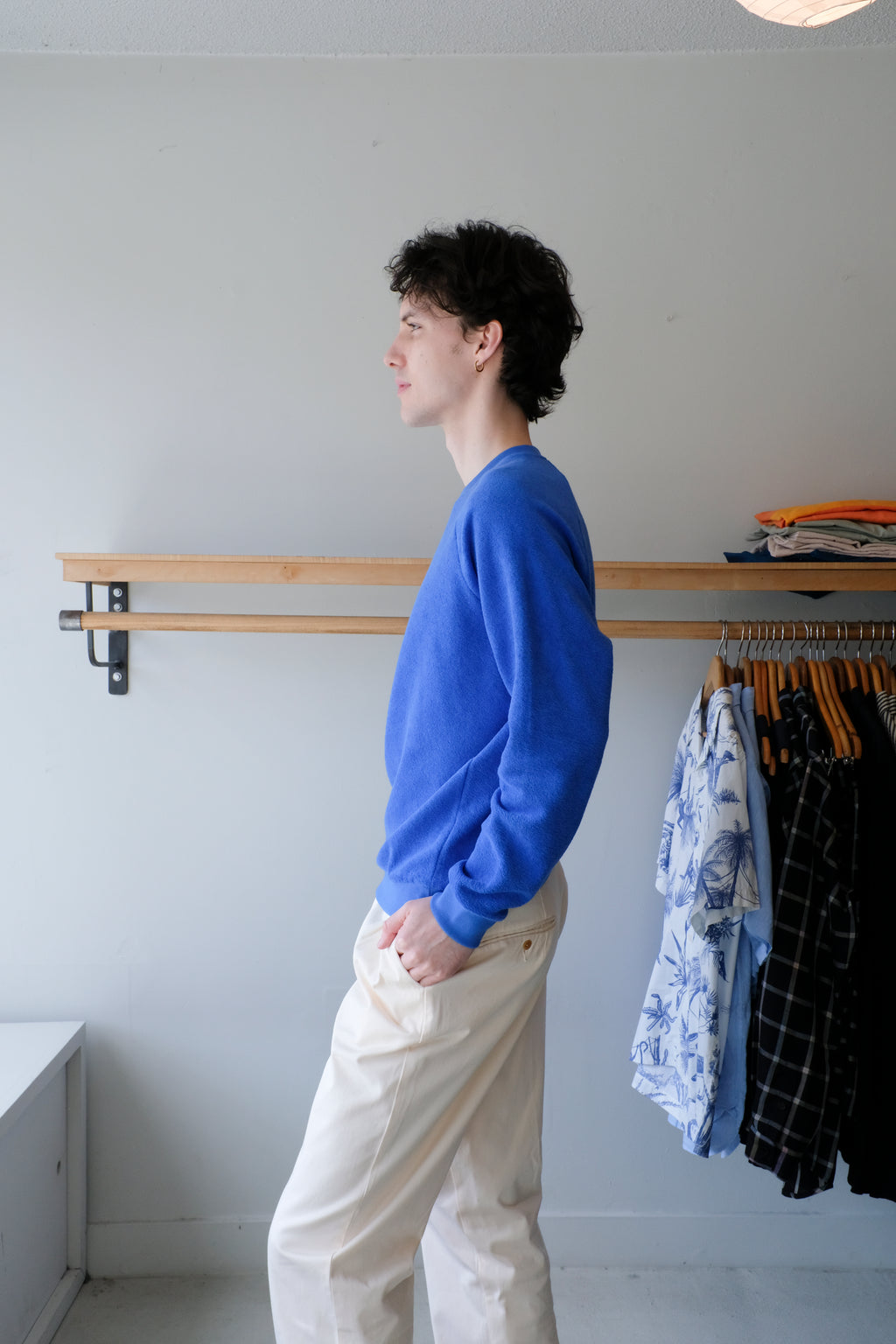 Aquae Sponge Sweatshirt - Cobalt Blue
