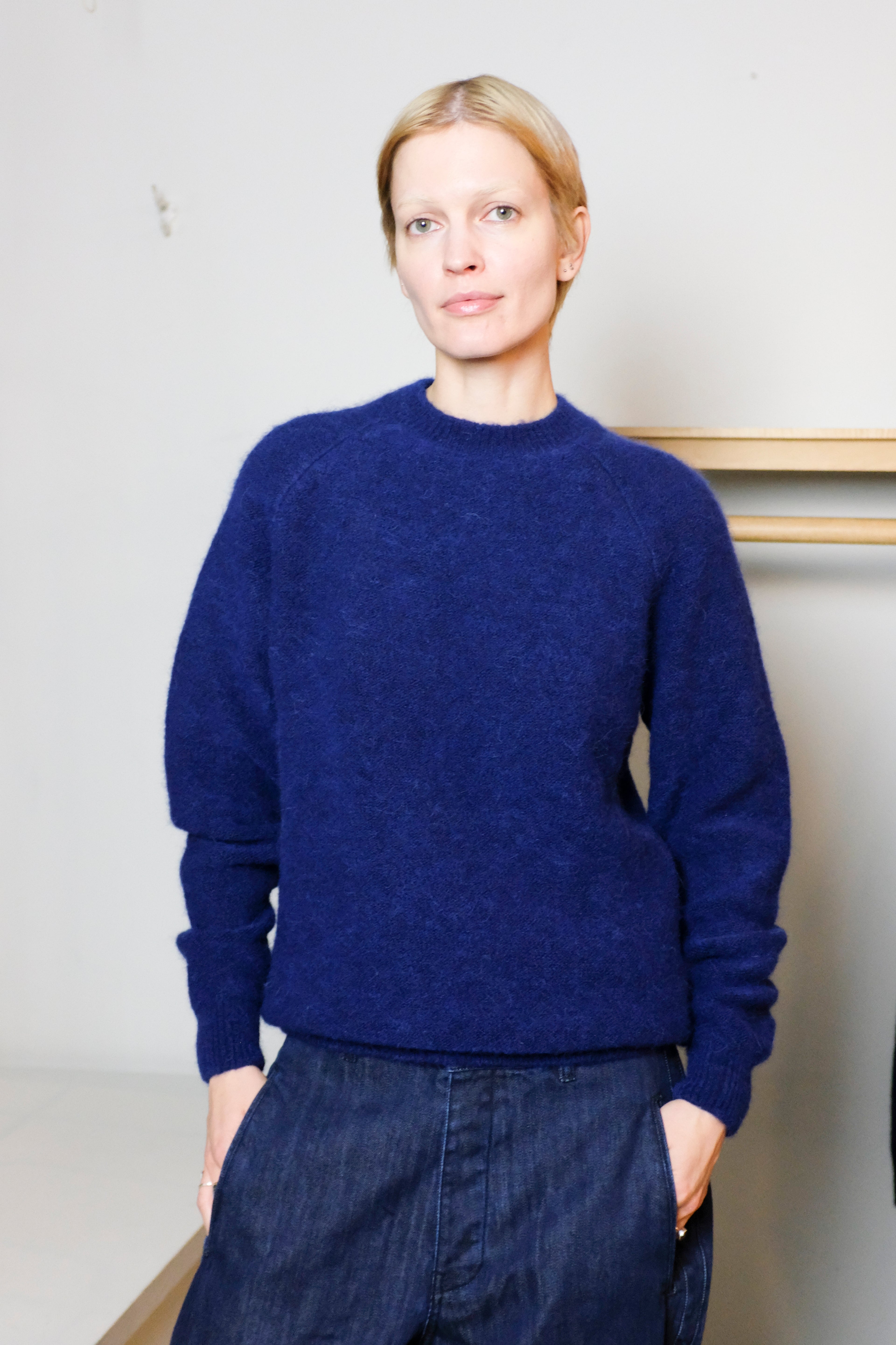 Homecore - Baby Brett Sweater - Dark Blue - front
