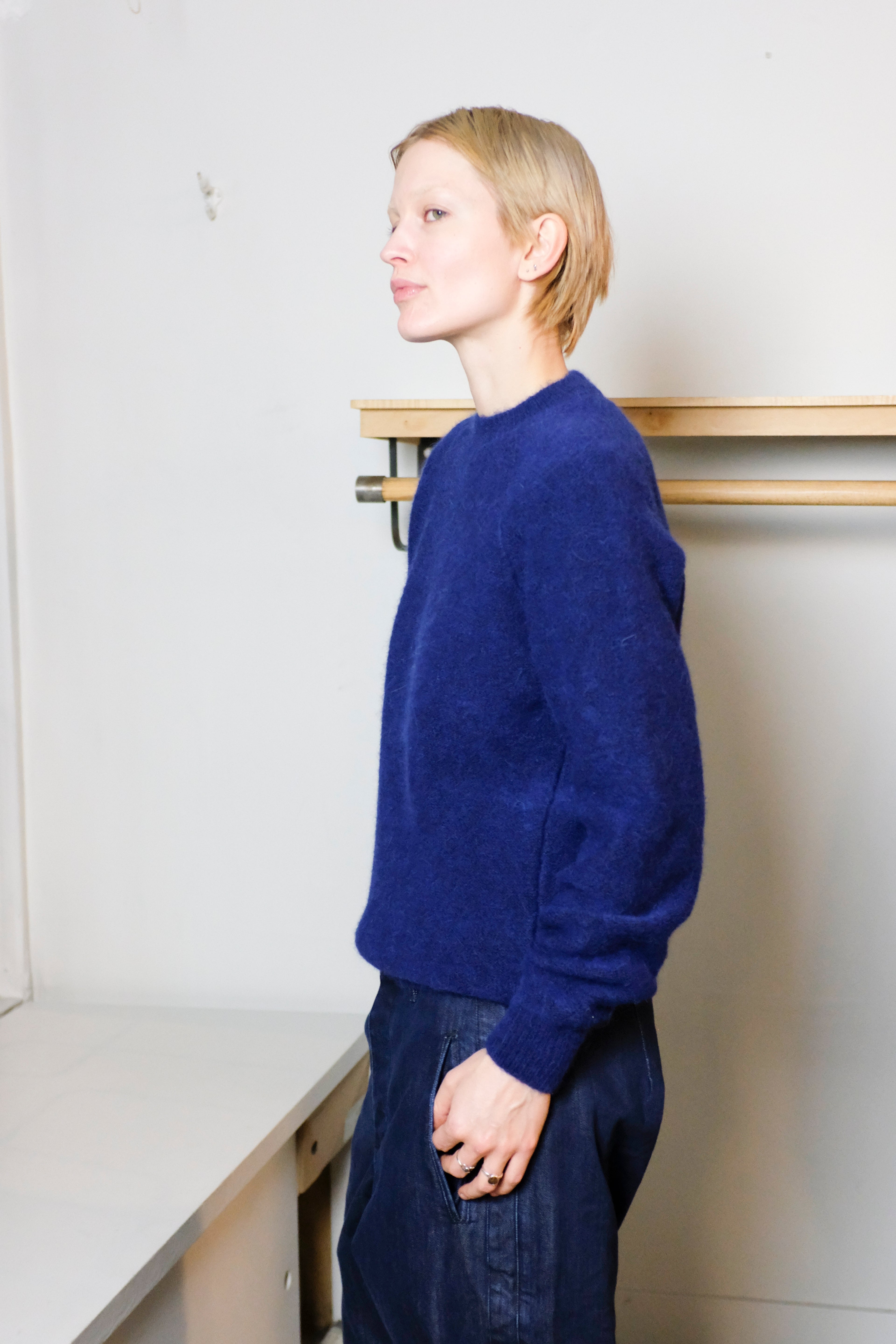 Homecore - Baby Brett Sweater - Dark Blue - side