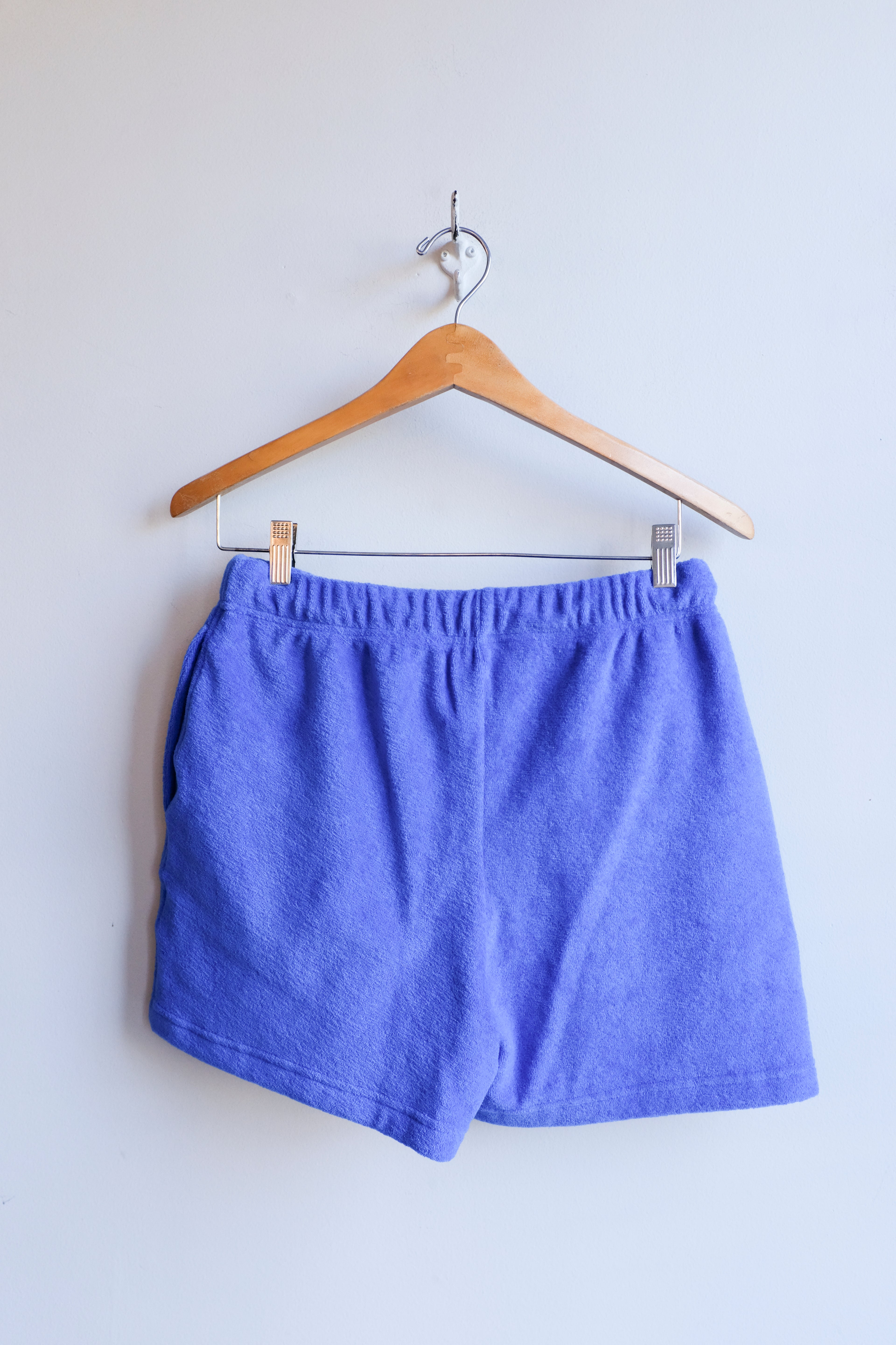 B-sides - Calypso Plush Shorts - Cobalt Blue - Back