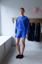 Calypso Plush Shorts - Cobalt Blue