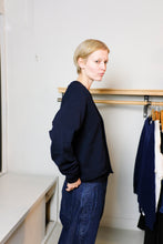 Load image into Gallery viewer, Homecore - Costes Merino Cardigan - Navy - side

