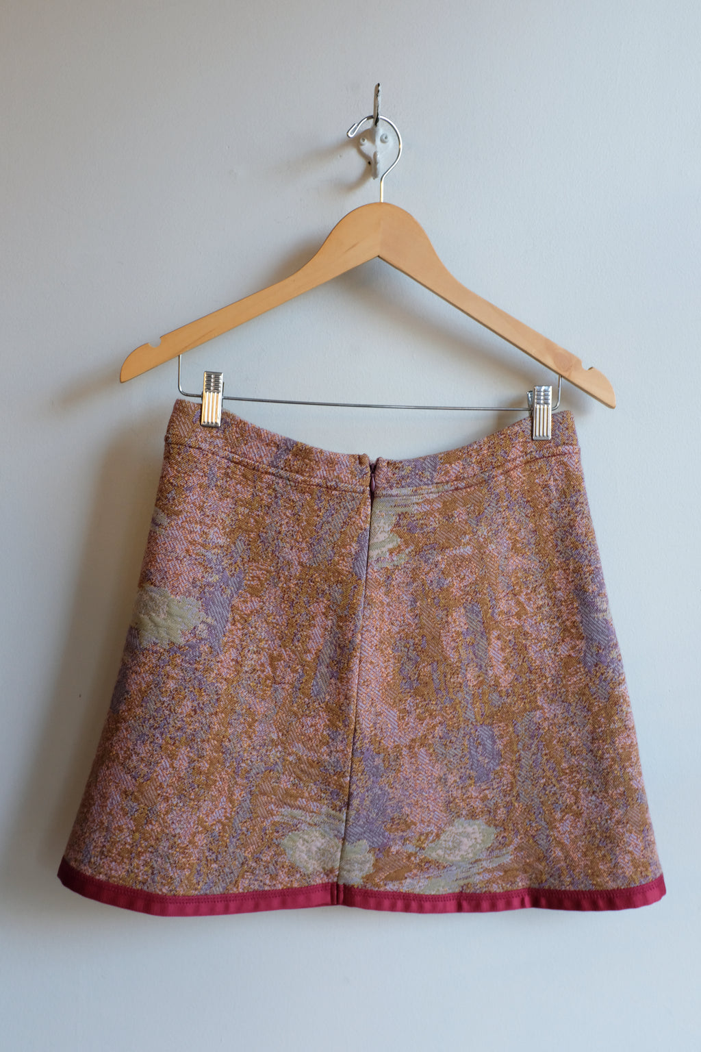 Homecore - Eloise Nympheas Skirt - Multi Khaki - flat back