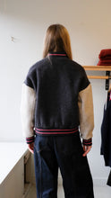 Load image into Gallery viewer, Homecore - Gamma Woolly Reversible Bomber - Anthracite/Grey - back
