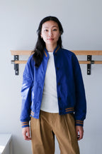 Homecore - Gamma Peach Reversible Bomber - Blue - plain side - front