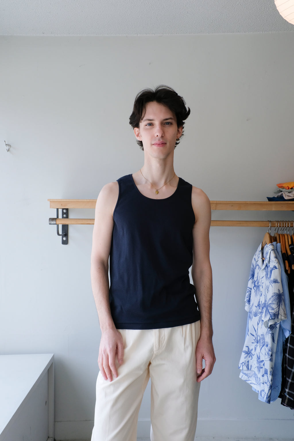 Marcel Light Tank Top - Navy