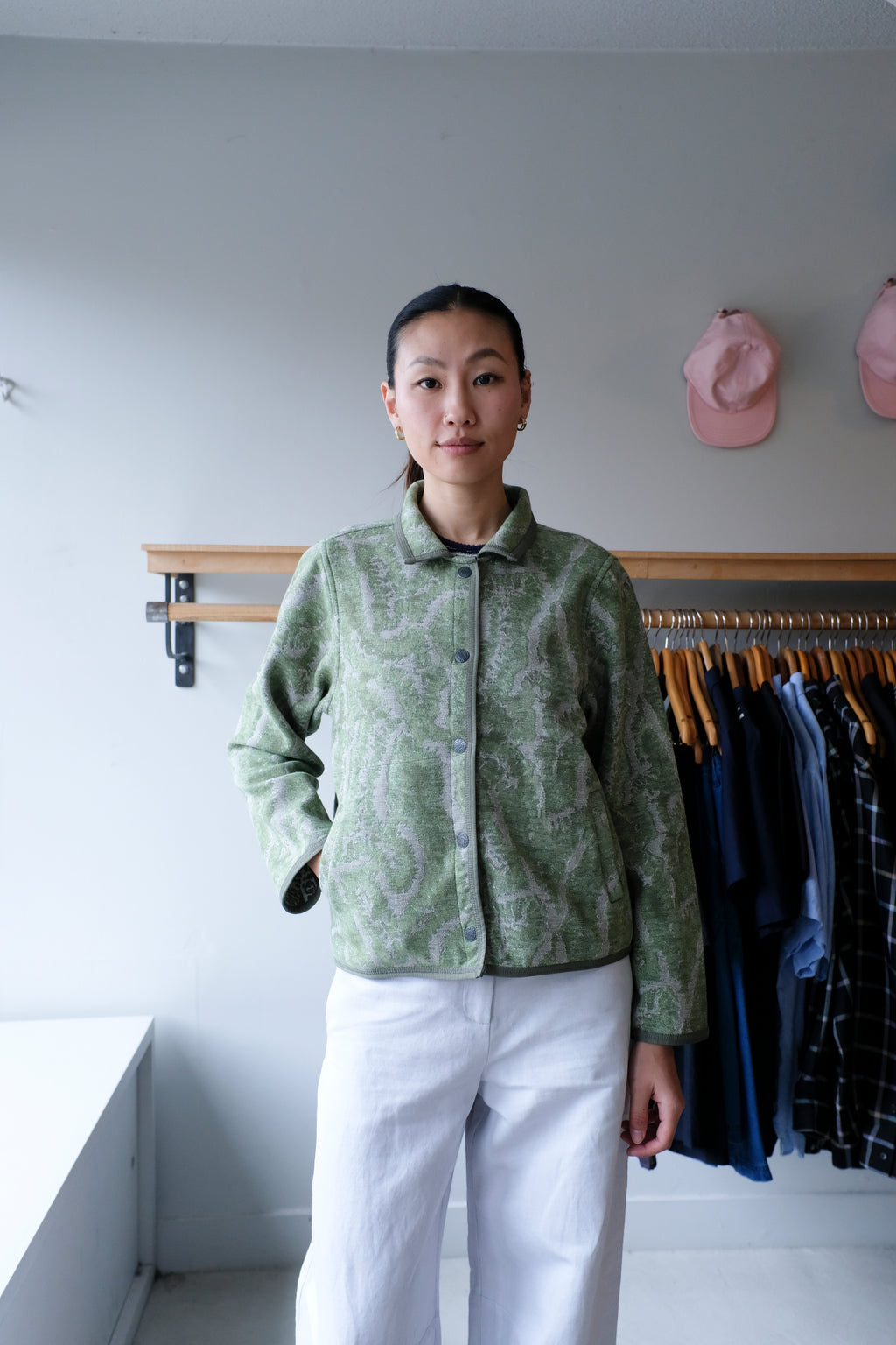 Mia Coral Jacket - Green Multi