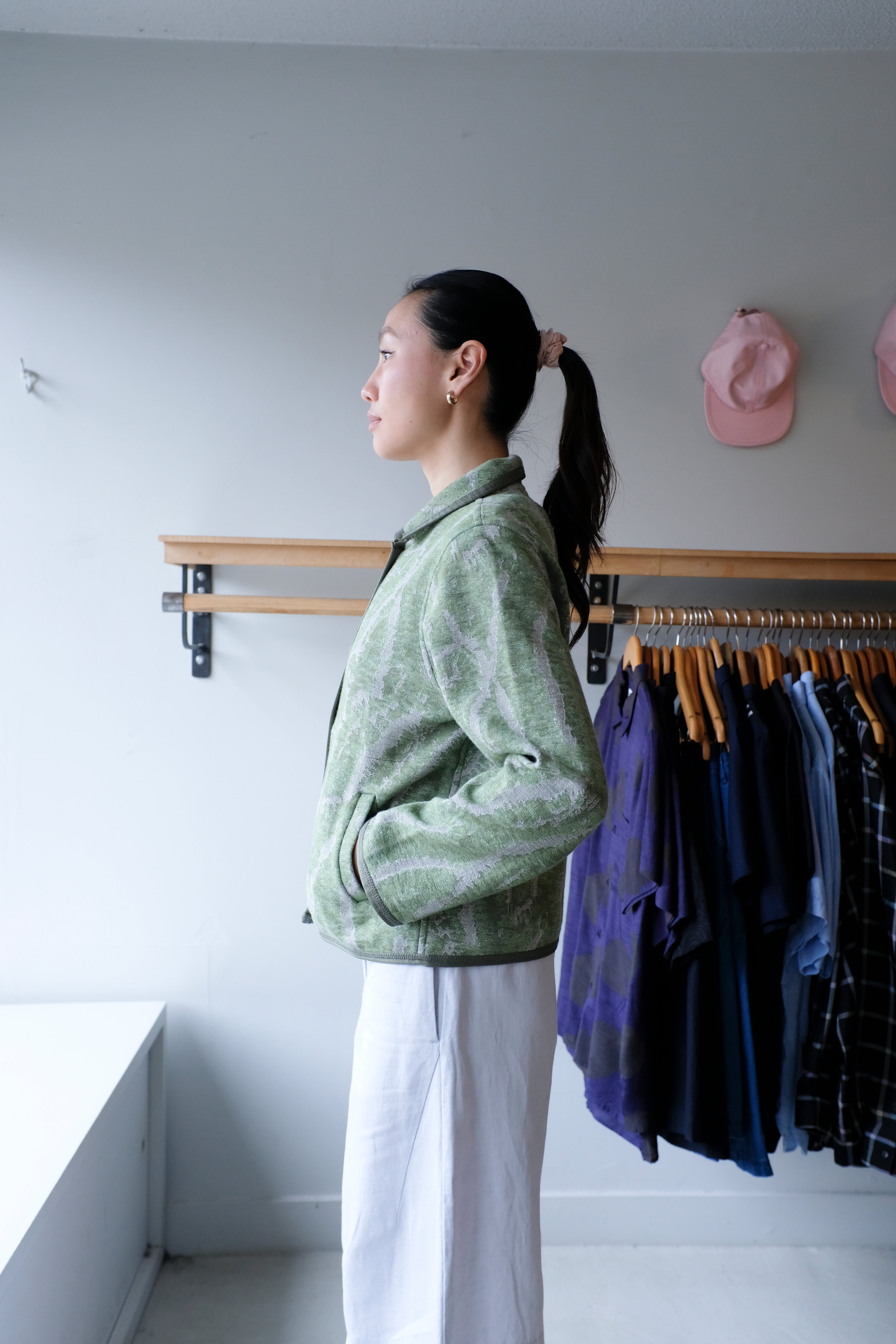 Mia Coral Jacket - Green Multi