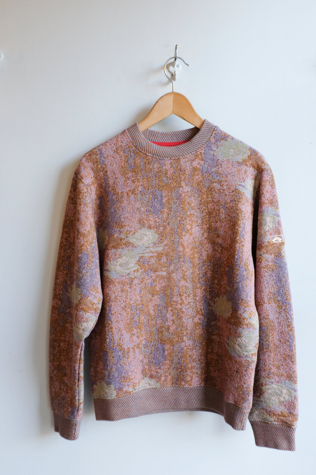 Homecore - Pac Nympheas Sweatshirt - Multi Khaki - flat front