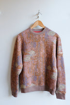 Homecore - Pac Nympheas Sweatshirt - Multi Khaki - flat front