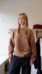 Homecore - Pac Nympheas Sweatshirt - Multi Khaki - front