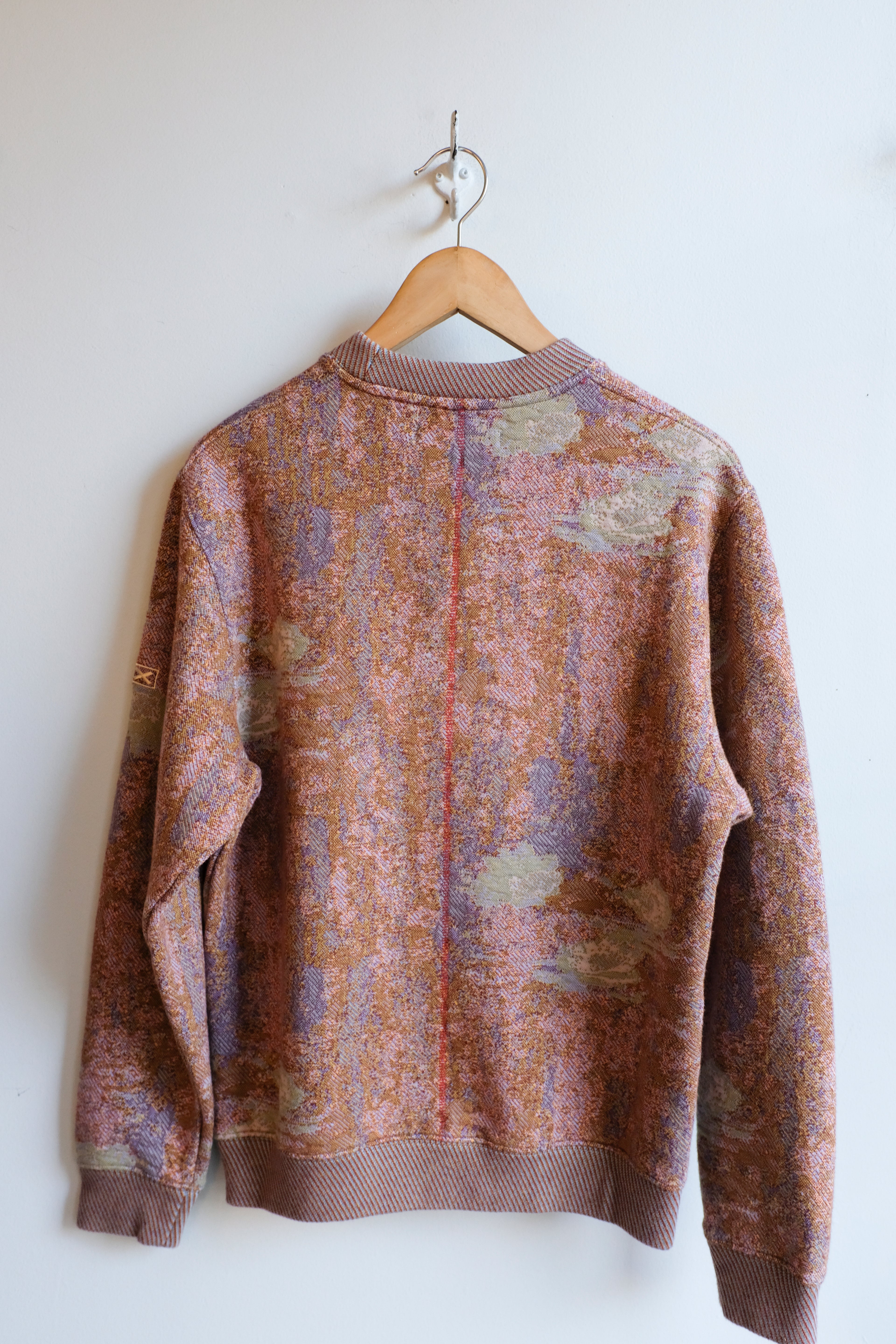 Homecore - Pac Nympheas Sweatshirt - Multi Khaki - flat back