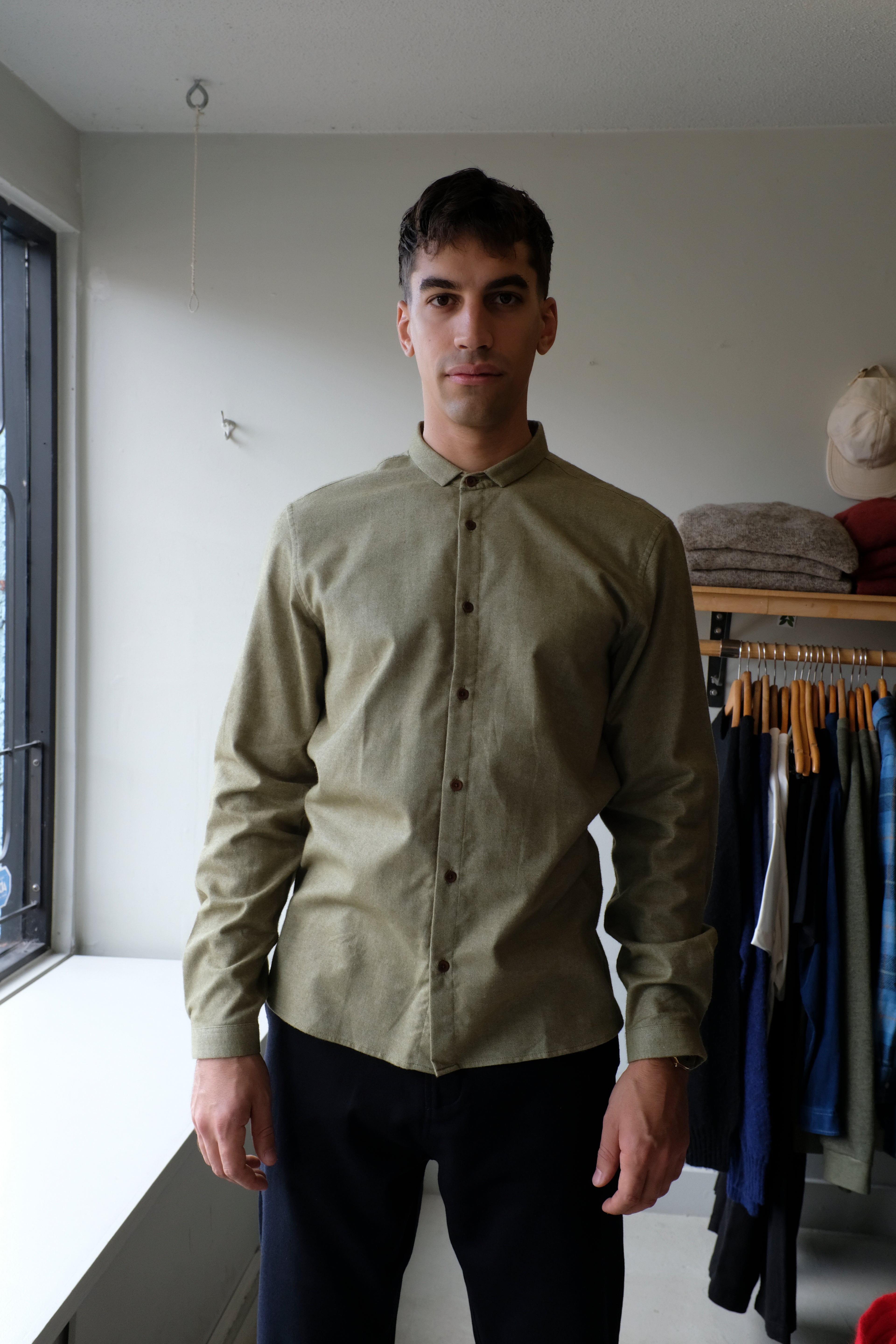 Homecore - Pala Riocard Longsleeve Shirt - Light Khaki - front
