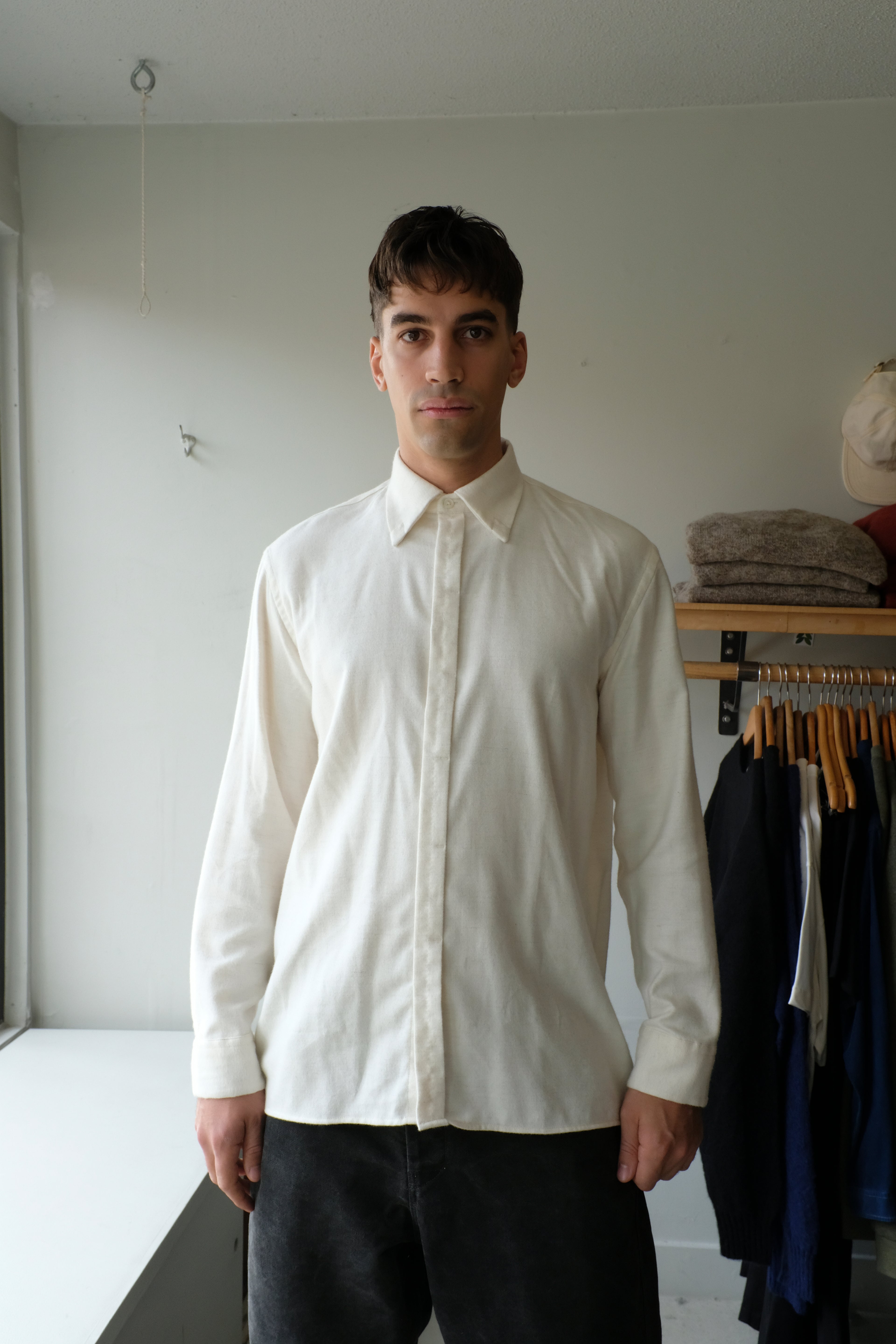 Homecore - Shadow Llama Longsleeve Shirt - Ecru - front