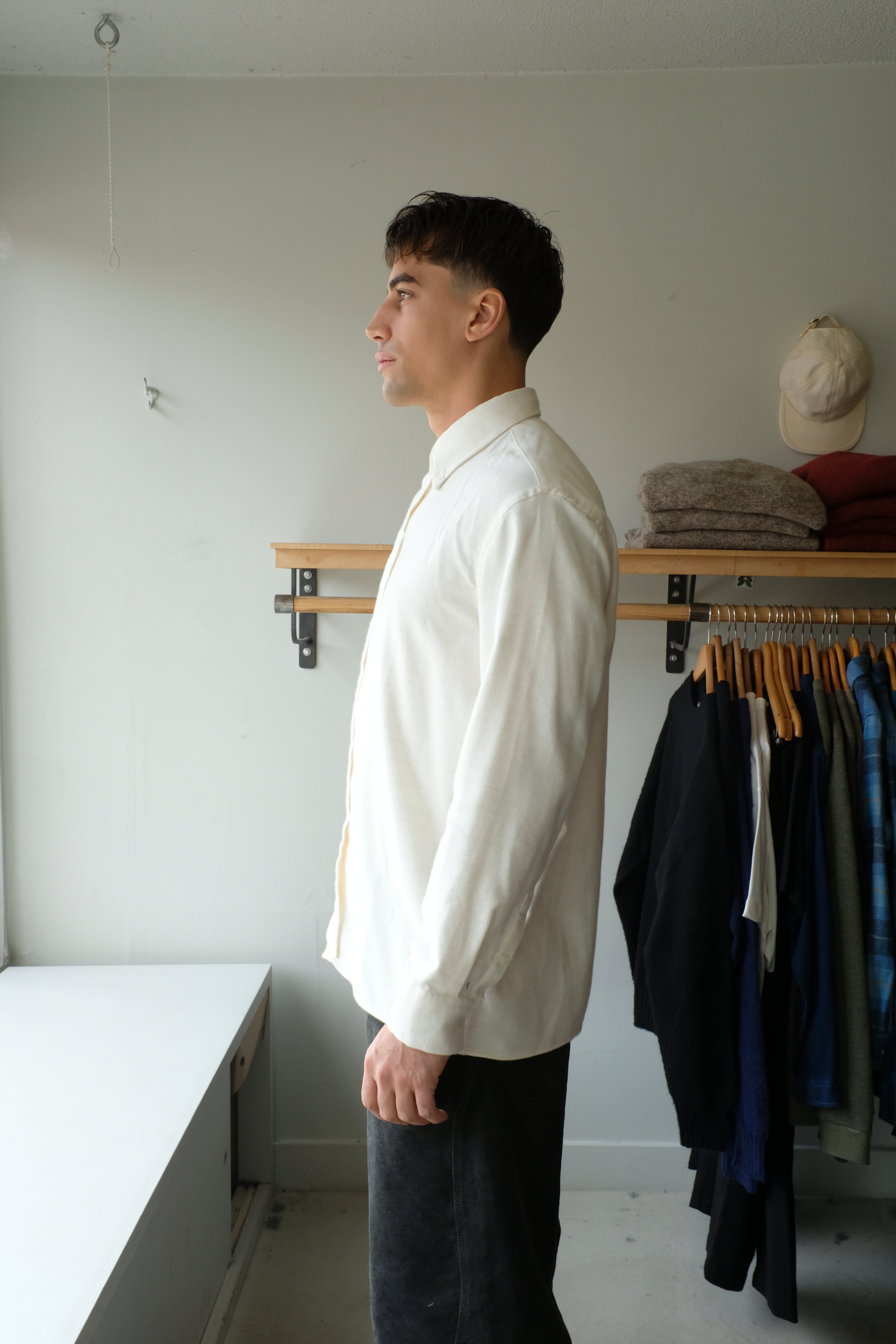 Homecore - Shadow Llama Longsleeve Shirt - Ecru - side