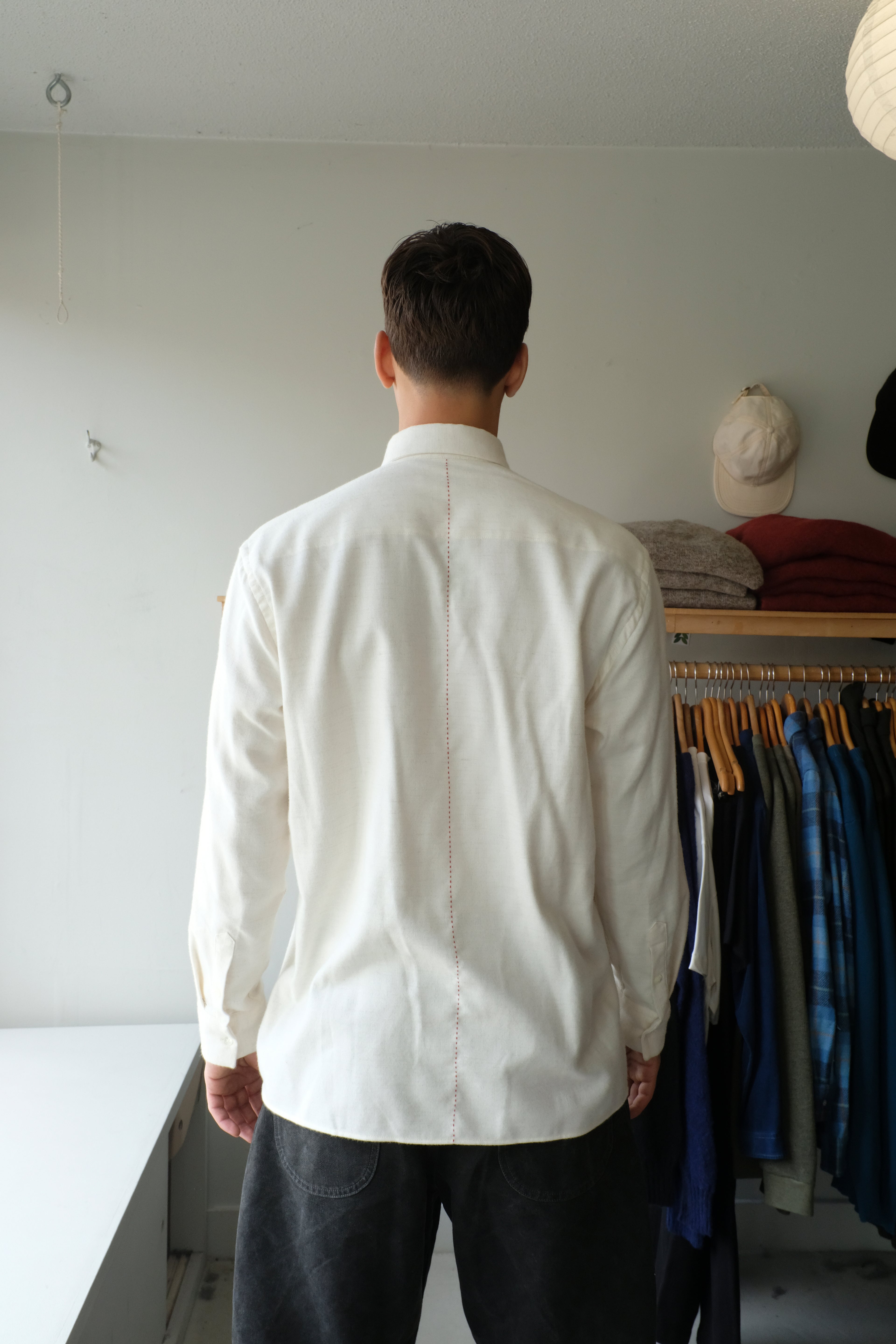 Homecore - Shadow Llama Longsleeve Shirt - Ecru - back