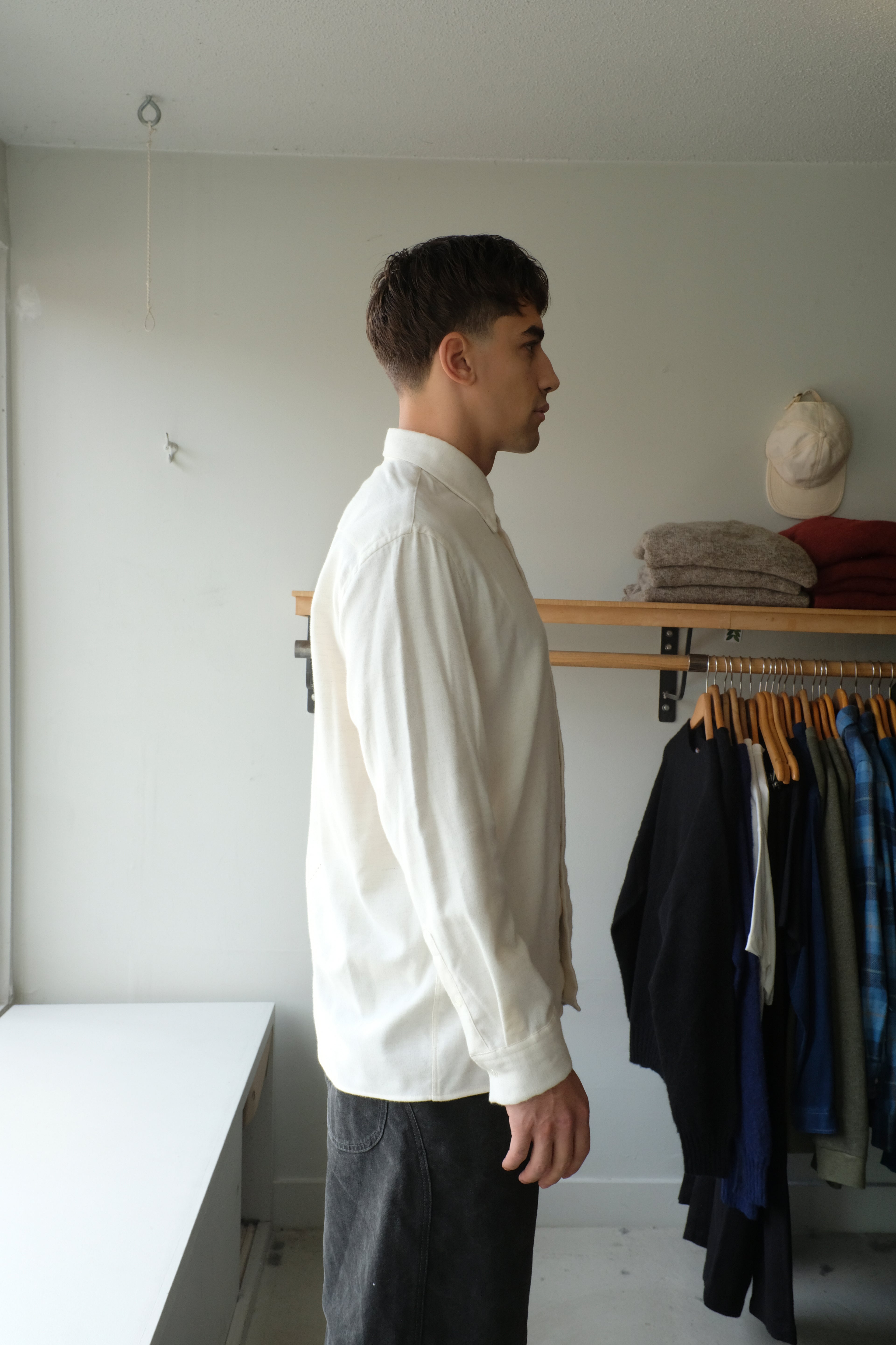 Homecore - Shadow Llama Longsleeve Shirt - Ecru - side