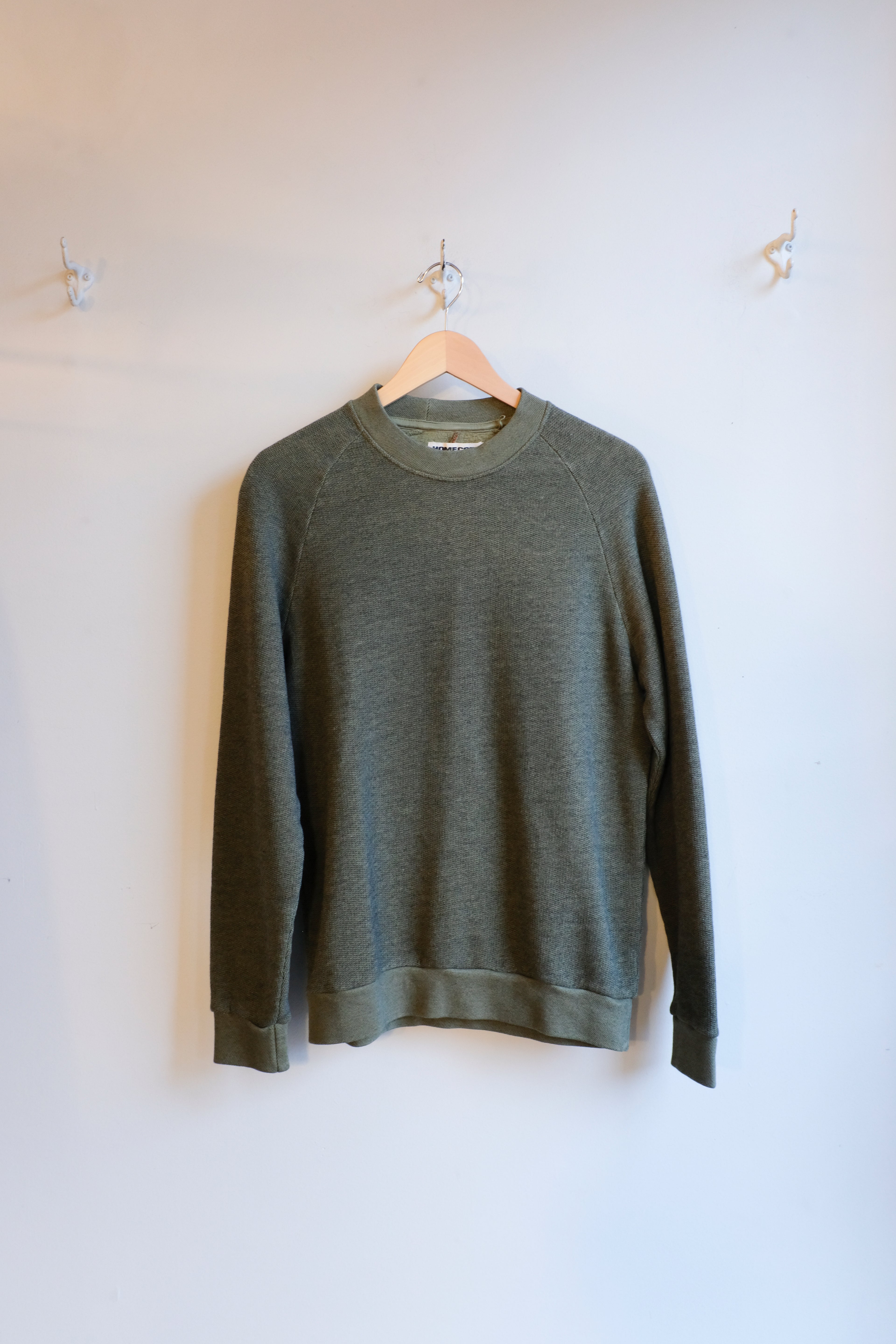 Homecore - Terry Sweatshirt - Rosemary Green - flat front