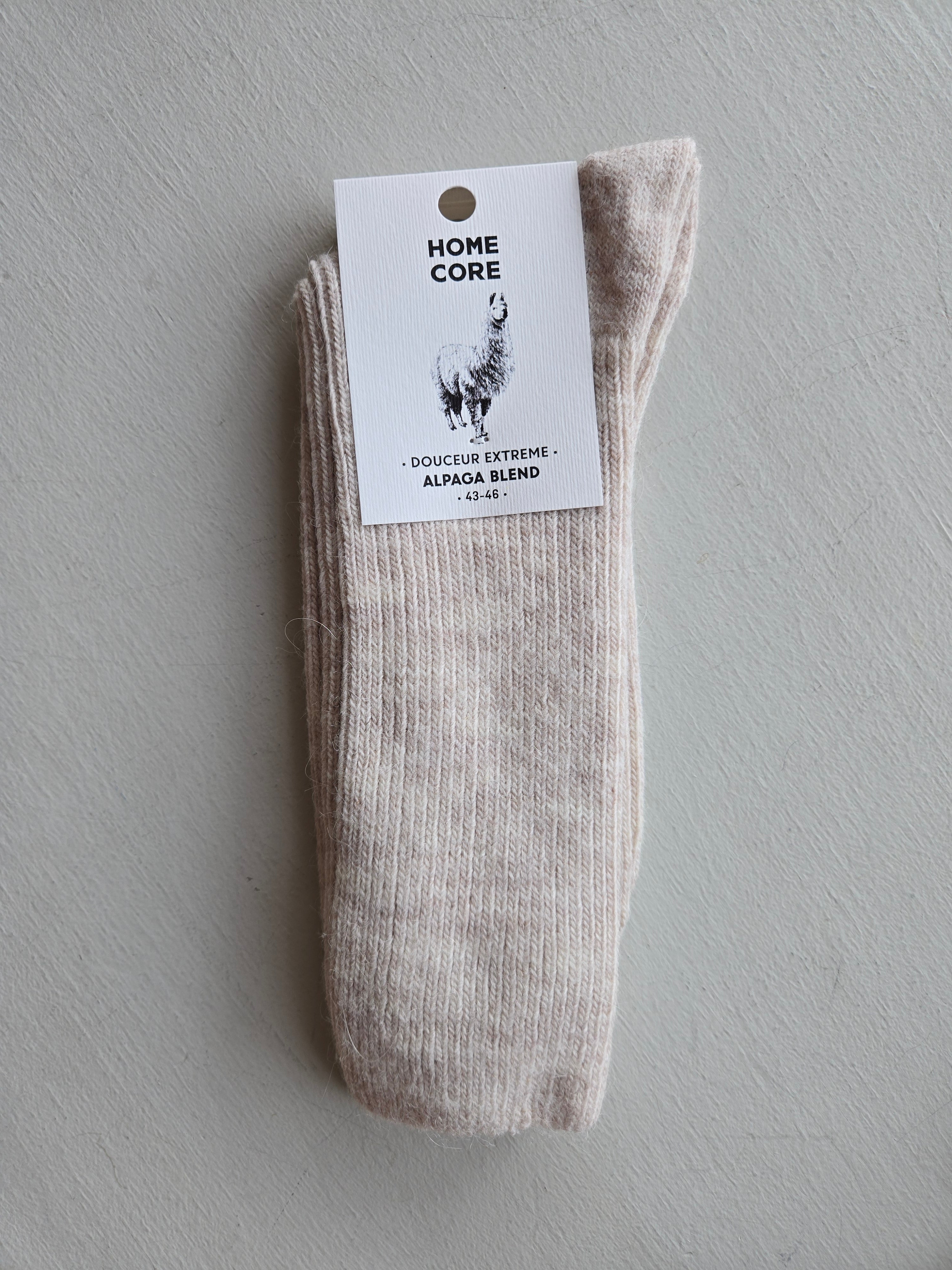 Homecore Alpaca Socks - Cream