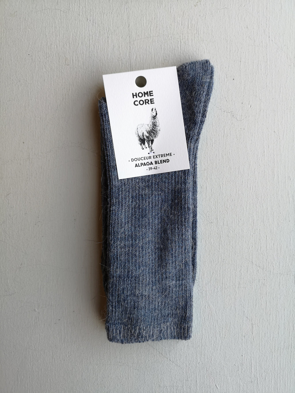 Homecore Alpaca Socks - Denim Blue