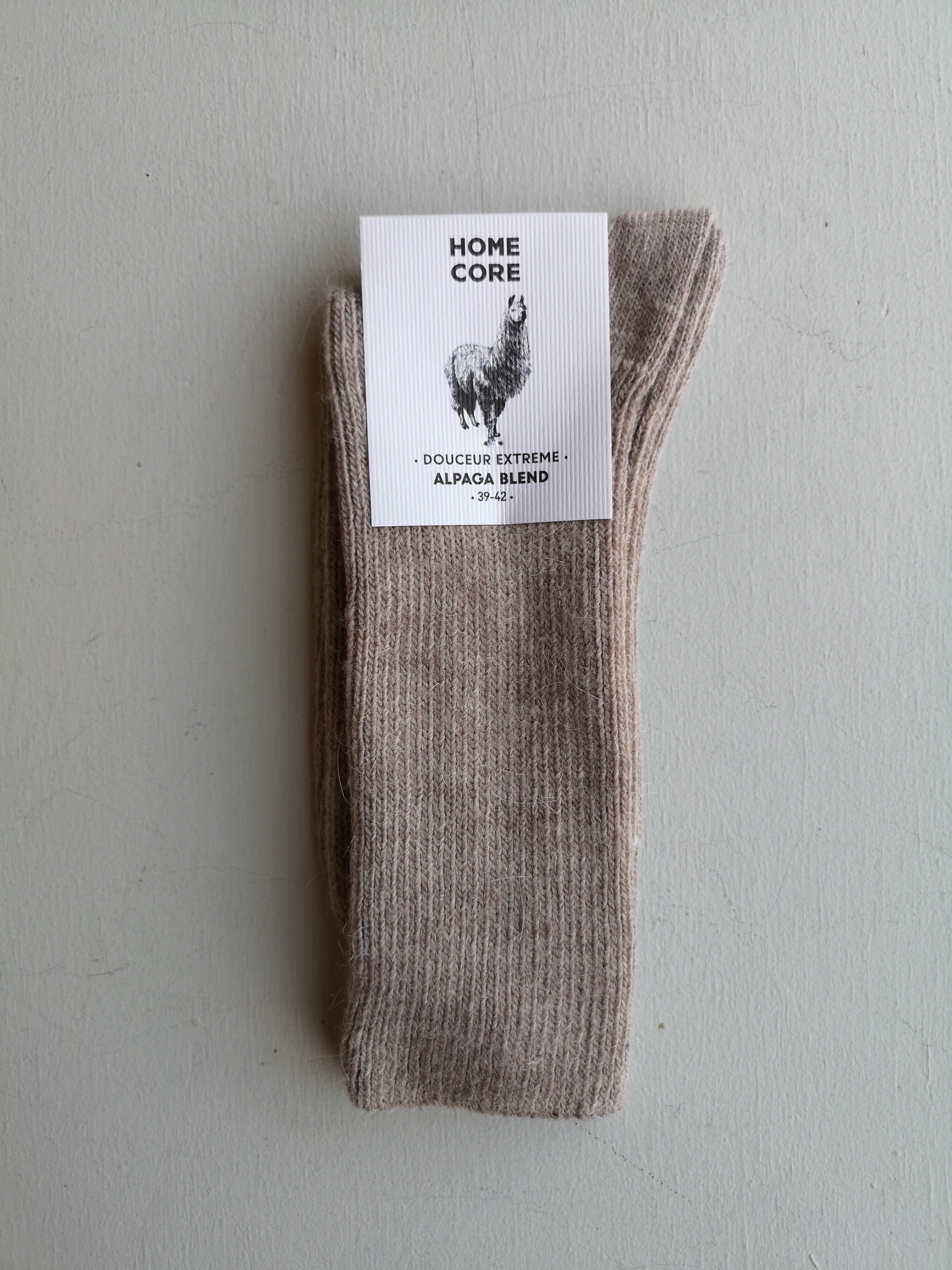 Homecore Alpaca Socks - Soybean