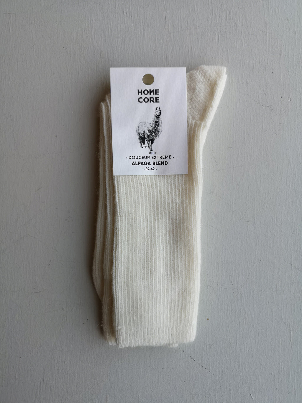 Homecore Alpaca Socks - Wheat