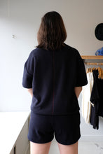 Load image into Gallery viewer, Homecore - Artemis Plush T-shirt - Dark Navy - back
