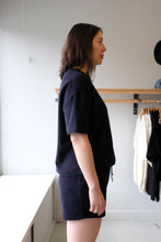 Load image into Gallery viewer, Homecore - Calypso Plush Shorts - Dark Navy - side
