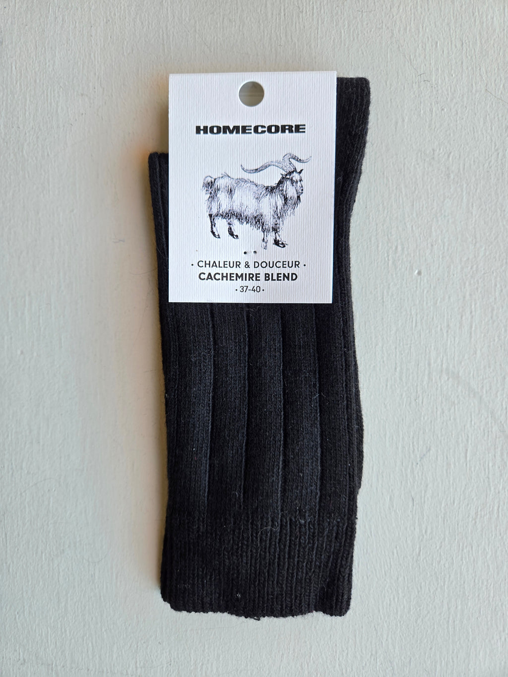 Homecore Cashmere Socks - Black