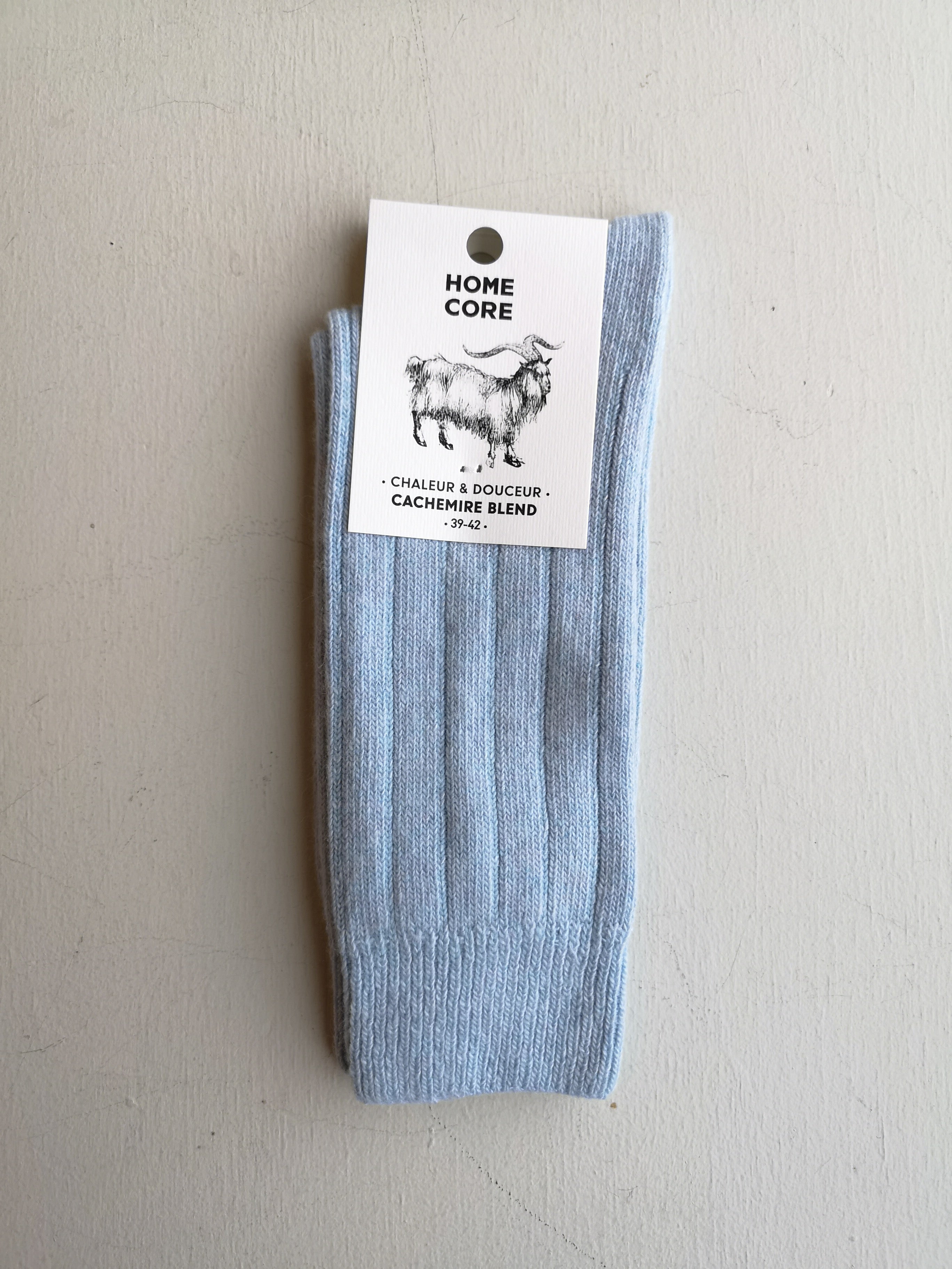 Homecore Cashmere Socks - Baby Blue