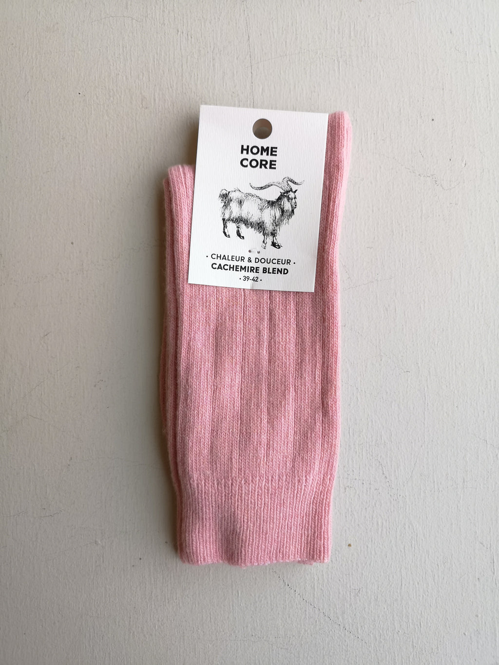 Homecore Cashmere Socks - Blush Pink