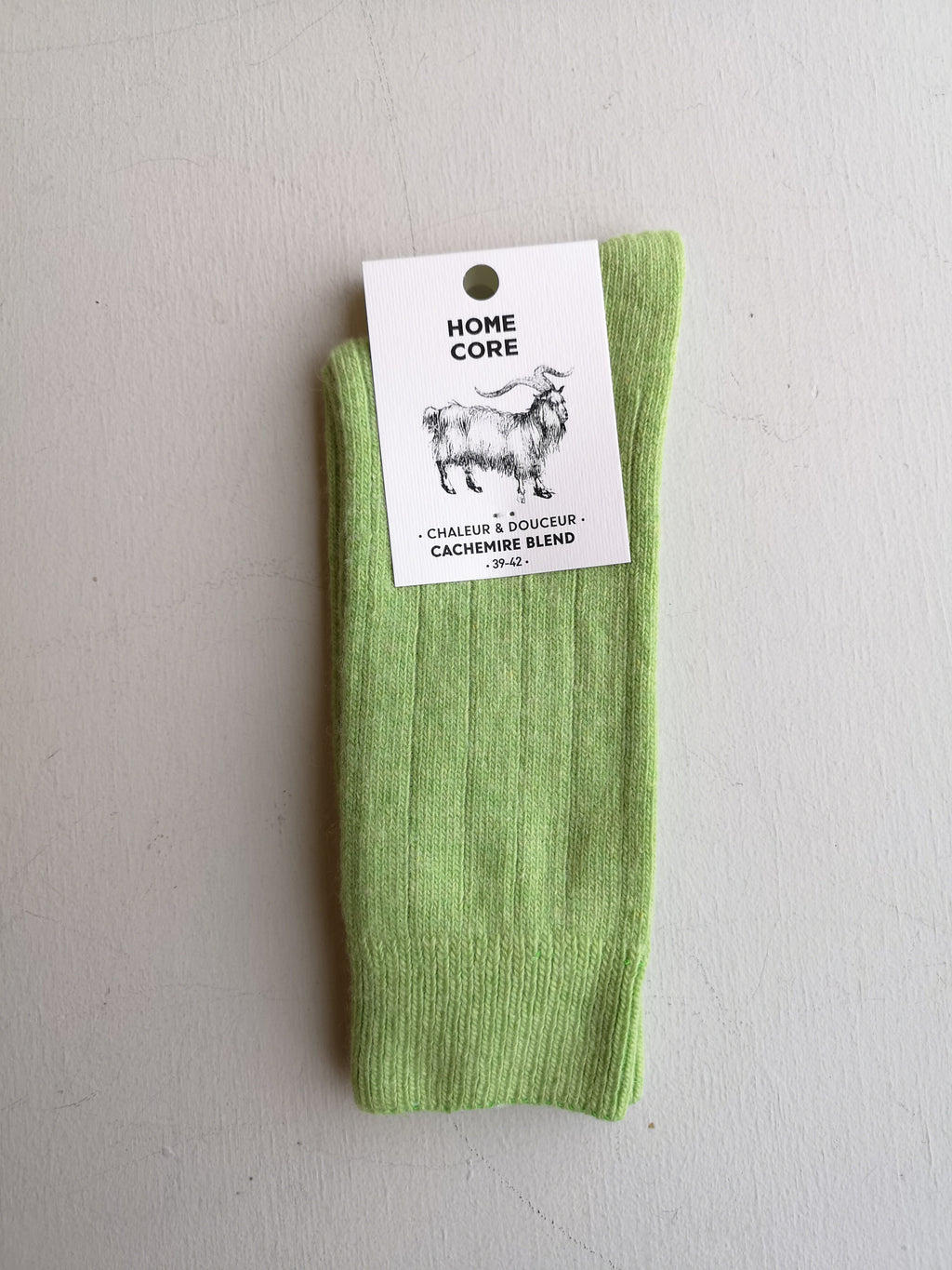 Homecore Cashmere Socks - Light Green