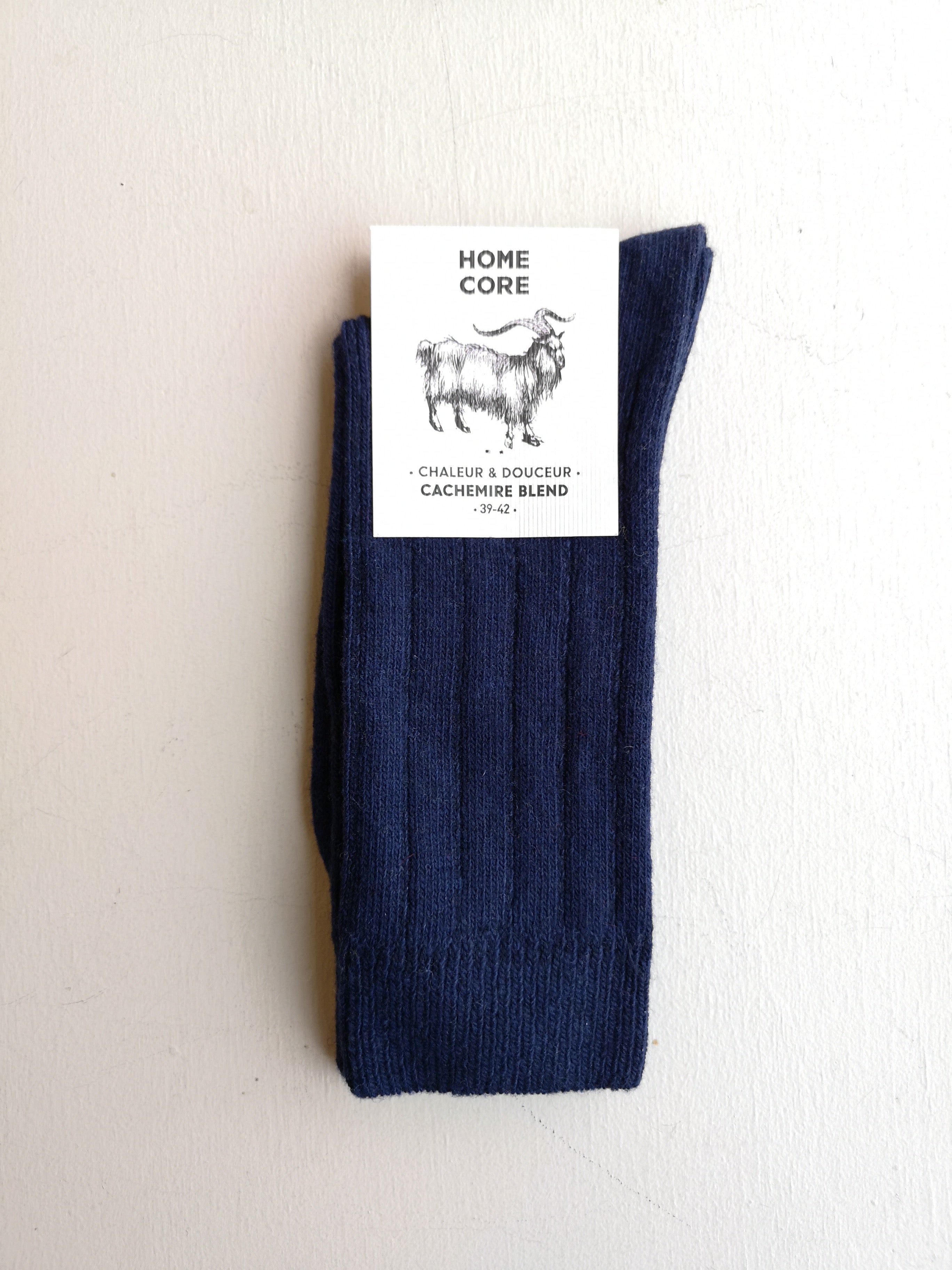 Homecore Cashmere Socks - Navy