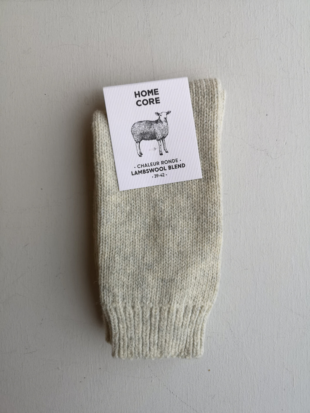 Homecore Lambswool Socks - Ash Grey