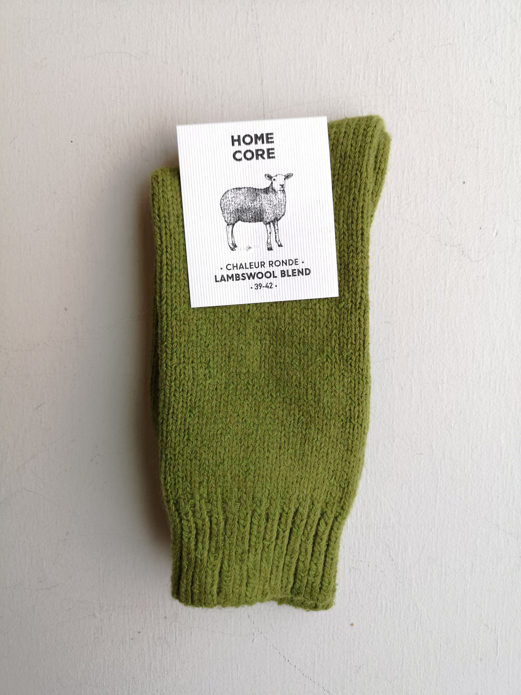 Homecore Lambswool Socks - Green