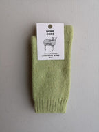 Homecore Lambswool Socks - Green Smoke