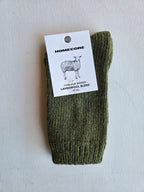Homecore Lambswool Socks - Khaki