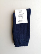 Load image into Gallery viewer, Homecore Lambswool Socks - Navy
