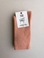 Homecore Lambswool Socks - Peach