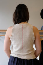 Load image into Gallery viewer, Homecore - Niobe Knit Tank Top - Ecru - back
