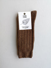 Load image into Gallery viewer, Homecore Silk Blend Socks - Ash Brown

