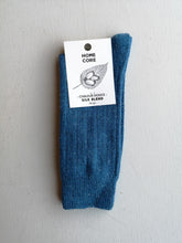 Load image into Gallery viewer, Homecore Silk Blend Socks - Azure Blue
