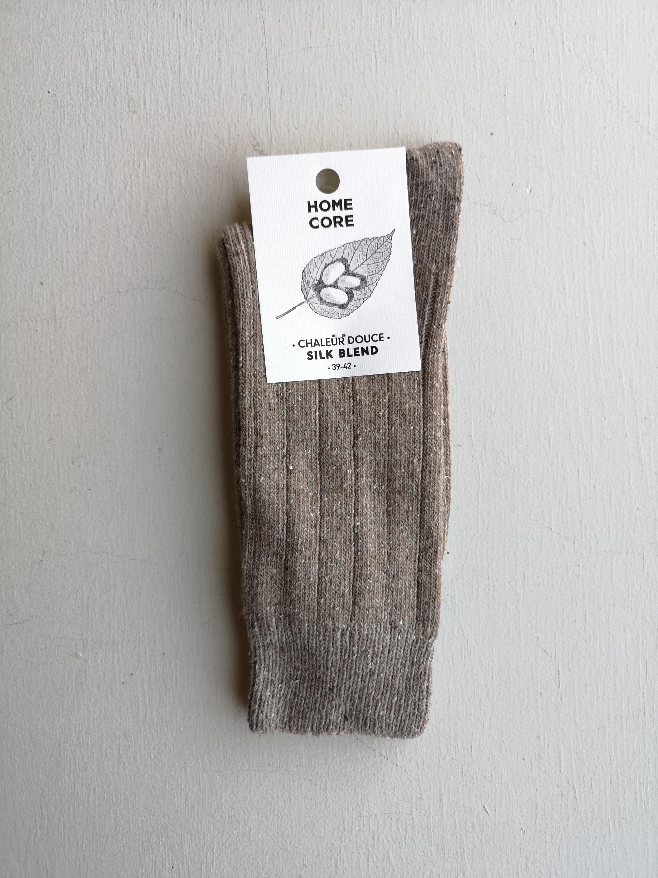 Homecore Silk Blend Socks - Chestnut