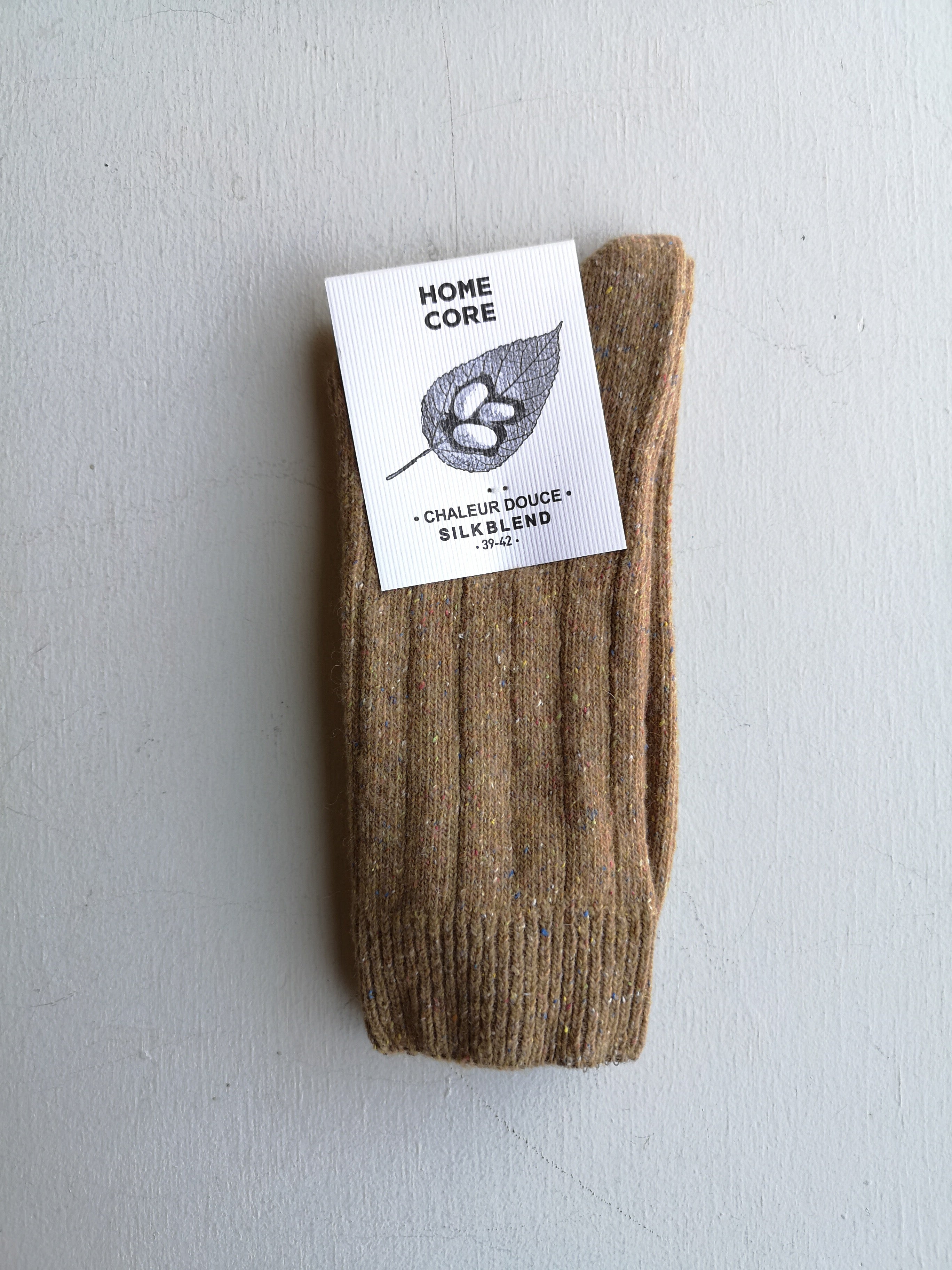 Homecore Silk Blend Socks - Oatmeal