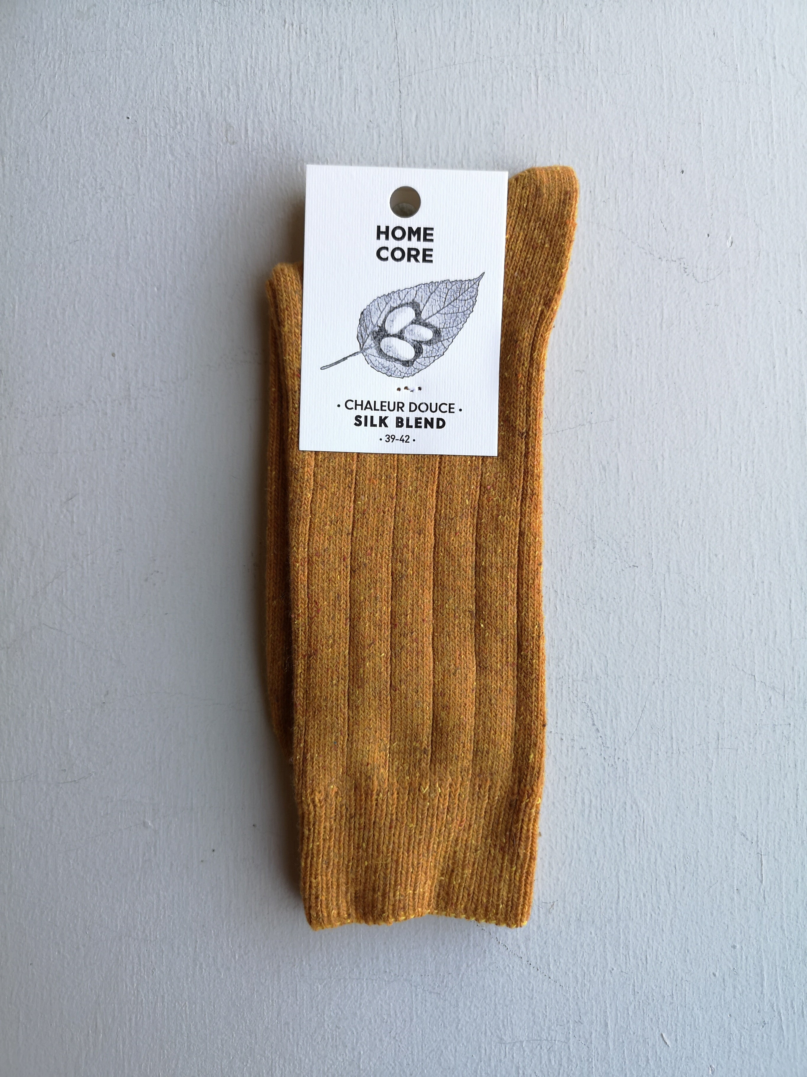 Homecore Silk Blend Socks - Orange