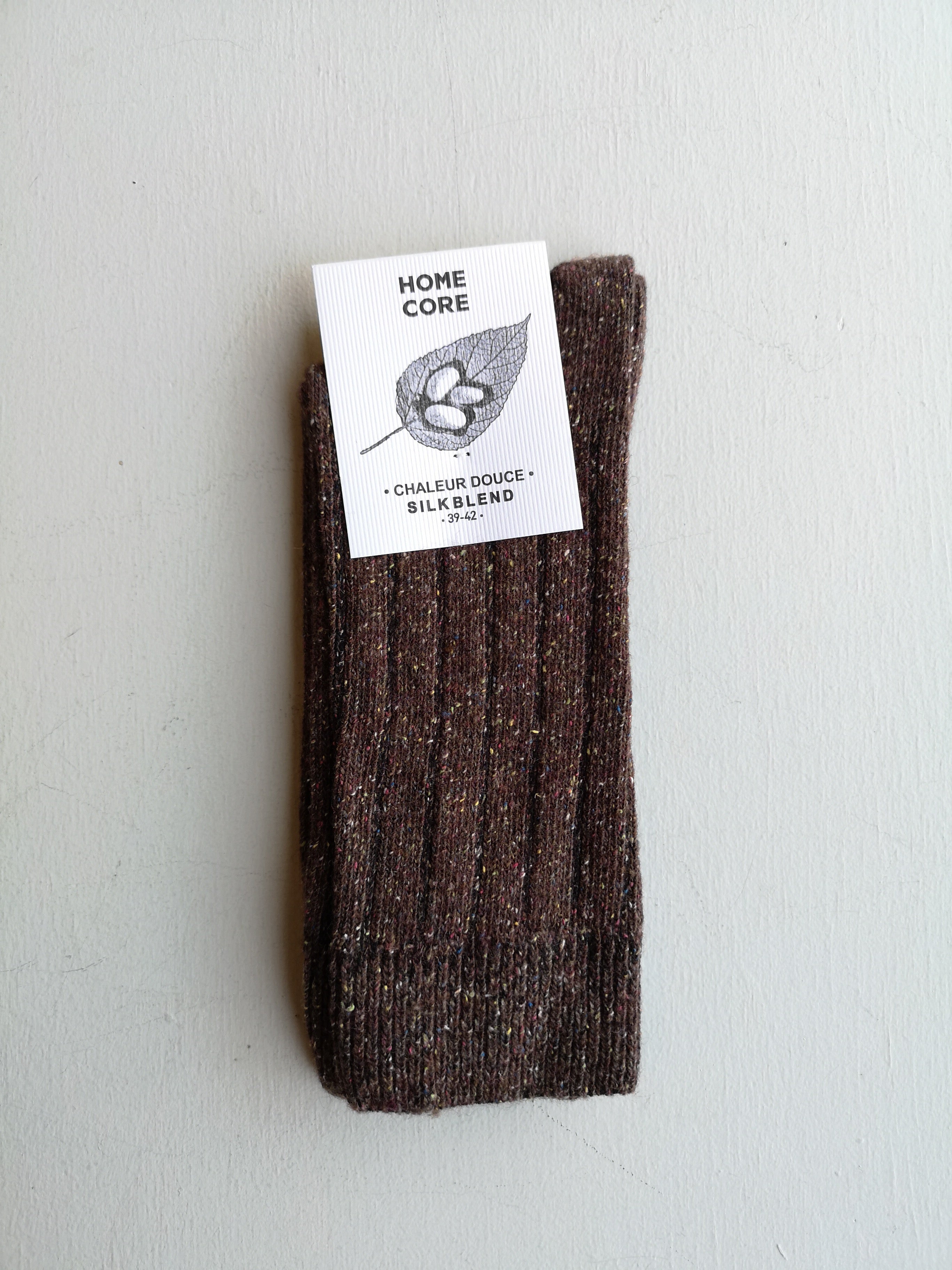 Homecore Silk Blend Socks - Taupe
