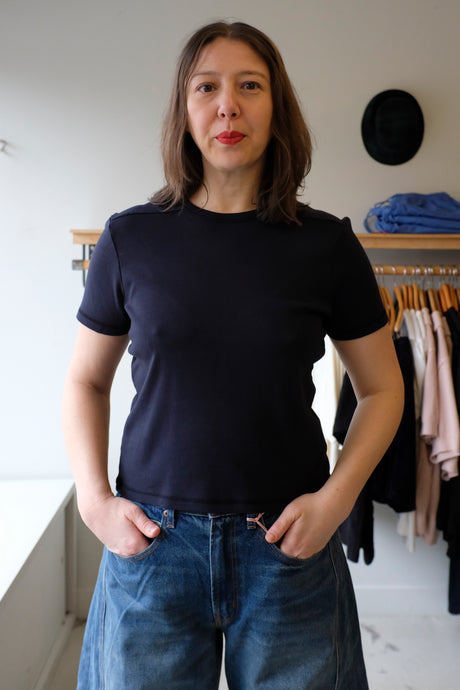Homecore - Taylor T-Shirt - Dark Navy - front