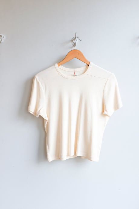 Homecore - Taylor T-Shirt - Ivory -flat front